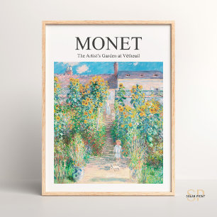 Poster Claude Monet Le jardin de l'artiste à Vetheuil Imp