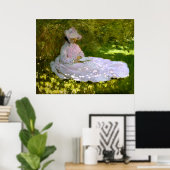 Poster Claude Monet : Le lecteur (Bureau à domicile)