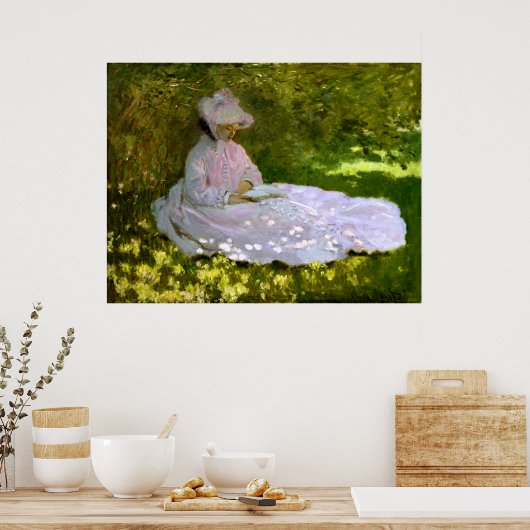 Poster Claude Monet : Le lecteur (Cuisine)
