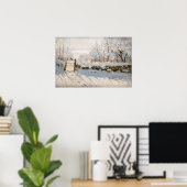 Poster Claude Monet - Le Magpie (Bureau à domicile)
