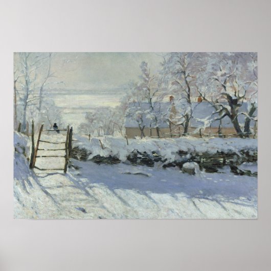 Poster Claude Monet - Le Magpie (Devant)