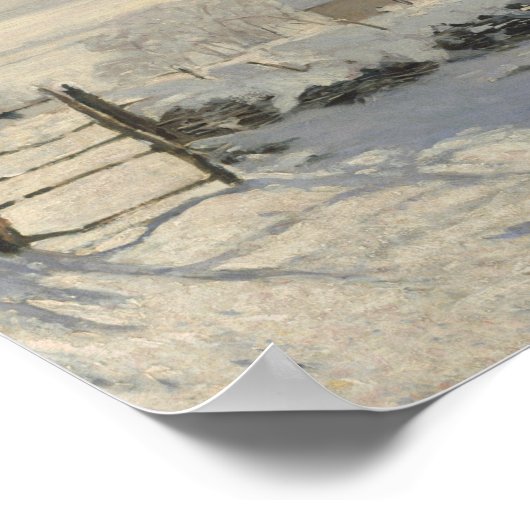 Poster Claude Monet - Le Magpie (Coin)