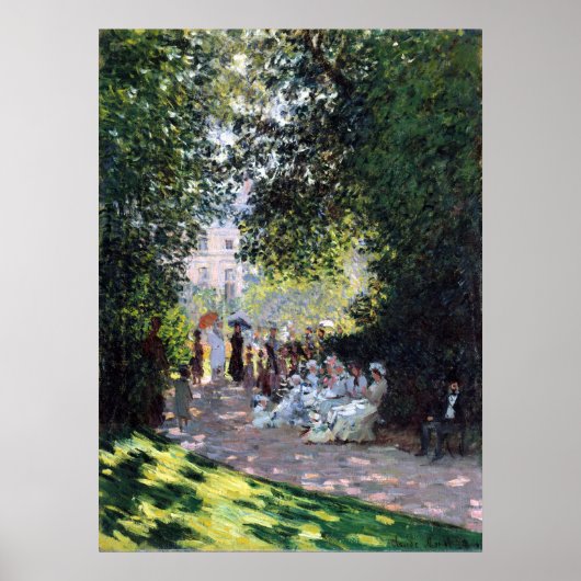 Poster Claude Monet Le Parc Monceau (Devant)