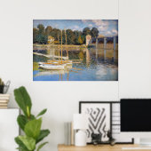 Poster Claude Monet - Le pont Argenteuil (Bureau à domicile)