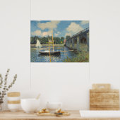 Poster Claude Monet | Le pont d'Argenteuil (Cuisine)