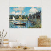 Poster Claude Monet Le pont d'Argenteuil (1874) (Cuisine)