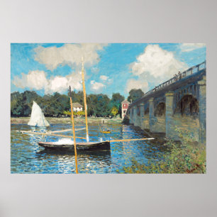 Poster Claude Monet Le pont d'Argenteuil (1874)