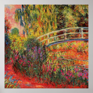 Poster Claude Monet, Le Pont Japonais,