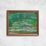 Poster Claude Monet Le Pont Japonais Du Pied Vieux Art<br><div class="desc">Poster de Claude Monet,  The Japanese Footbridge,  1899. Vieille peinture célèbre avec pont bleu et nénuphars dans un style impressionniste. Licence CCO,  domaine public art. Cadre non inclus.</div>