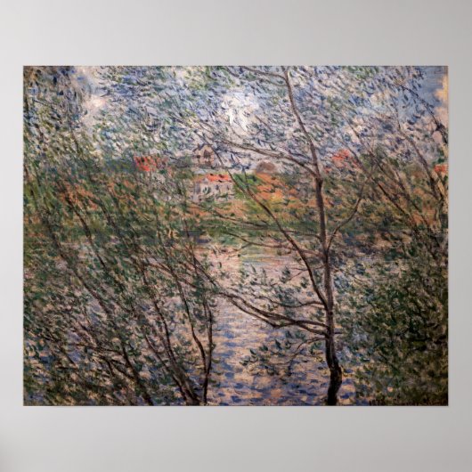 Poster Claude Monet - Le Printemps à travers les branches (Devant)