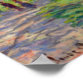 Poster Claude Monet - Le Printemps au bord de la Seine (Coin)