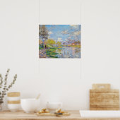 Poster Claude Monet - Le Printemps au bord de la Seine (Cuisine)