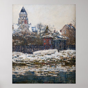Poster Claude Monet - L'église de Vetheuil