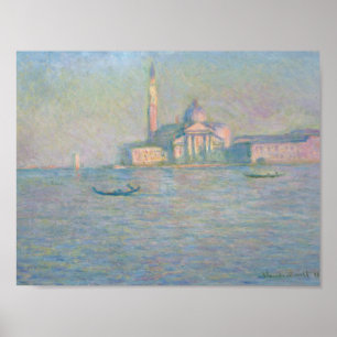 Poster Claude Monet - L'église San Giorgio Maggiore,