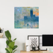 Poster Claude Monet Les Chambres du Parlement (Bureau à domicile)