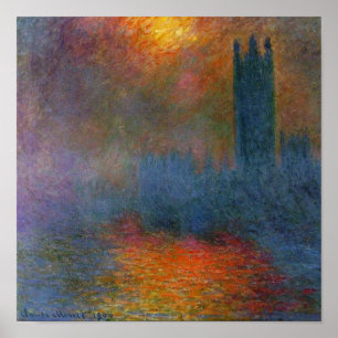 Poster Claude Monet - Les Chambres du Parlement