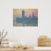 Poster Claude Monet | Les Chambres du Parlement, coucher  (Cuisine)