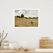 Poster Claude Monet - Les Coquelicots a Argenteuil (Cuisine)