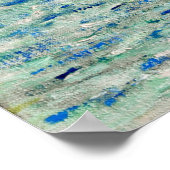 Poster Claude Monet - Les falaises d'Étretat (Coin)