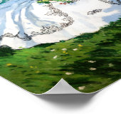 Poster Claude Monet - Les femmes dans le jardin (Coin)