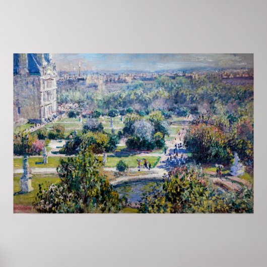 Poster Claude Monet - Les jardins des Tuileries (Devant)