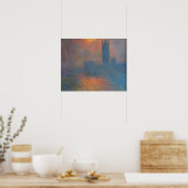 Poster Claude Monet - Les maisons du Parlement Londres (Cuisine)