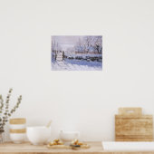 Poster Claude Monet Les terres d'oiseaux d'hiver d (Cuisine)