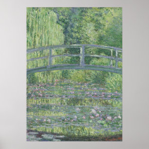 Poster Claude Monet   L'étang Nénuphar : Harmonie verte