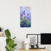 Poster Claude Monet - Lilac Irises / Iris Mauves (Bureau à domicile)