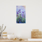 Poster Claude Monet - Lilac Irises / Iris Mauves (Cuisine)