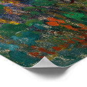Poster Claude Monet ~ Lits Fleurs À Vetheuil (Coin)