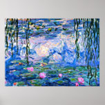 Poster Claude Monet - Lys à eau, 1919<br><div class="desc">Monet peinture de Water Lilies,  1919,  affiche.</div>