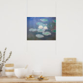 Poster Claude Monet - Lys à eau, effet du soir (Cuisine)
