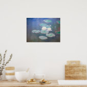 Poster Claude Monet - Lys à eau, effet du soir (Cuisine)