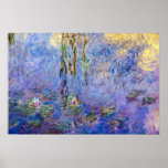 Poster Claude Monet - Lys d'eau<br><div class="desc">Nymphéas d'eau par Claude Monet en 1916-1919</div>