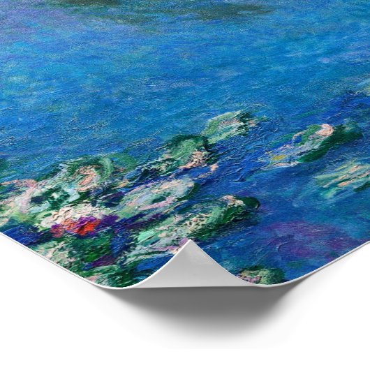 Poster Claude Monet - Lys d'eau (Coin)