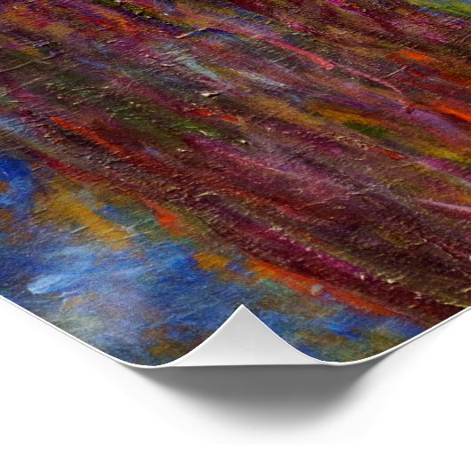 Poster Claude Monet - Lys d'eau (Coin)