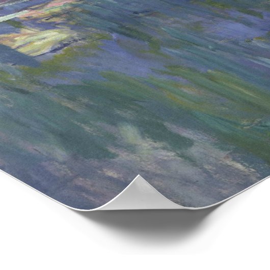 Poster Claude Monet - Lys d'eau (Coin)