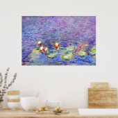 Poster Claude Monet - Lys d'eau (Cuisine)