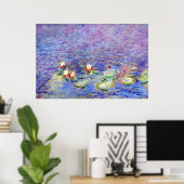 Poster Claude Monet - Lys d'eau (Bureau à domicile)