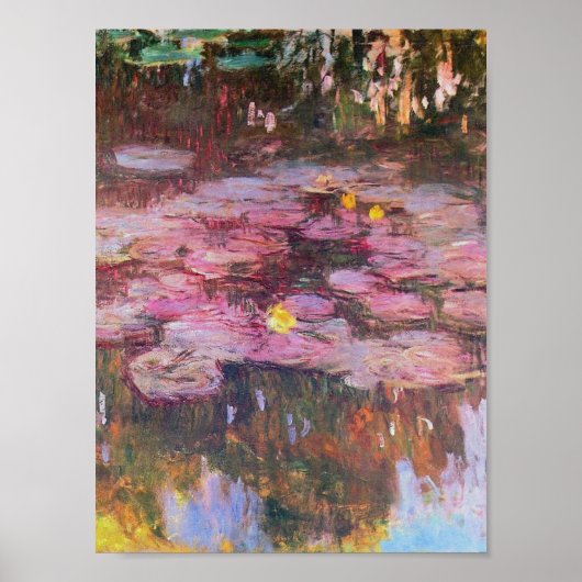 Poster Claude Monet - Lys d'eau 1917 (Devant)