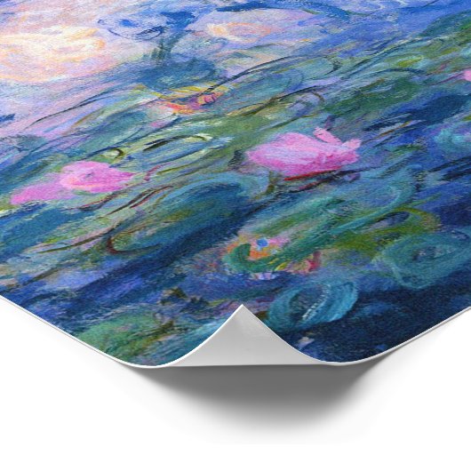 Poster Claude Monet - Lys d'eau 1919 (Coin)