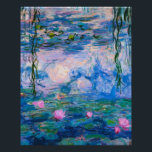 Poster Claude Monet - Lys d'eau 1919<br><div class="desc">Claude Monet - Water Lilies 1919. La célèbre peinture artistique.</div>