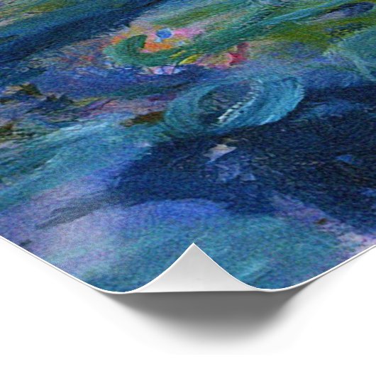 Poster Claude Monet - Lys d'eau 1919 (Coin)