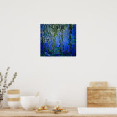 Poster Claude Monet - Lys d'eau avec saule plumant (Cuisine)