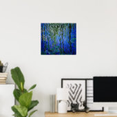 Poster Claude Monet - Lys d'eau avec saule plumant (Bureau à domicile)