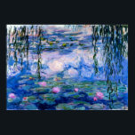Poster Claude Monet - Lys d'Eau Bleue<br><div class="desc">Date : 1916 | Blue Water Lilies (Nymphéas) par Claude Monet.</div>