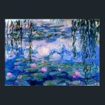 Poster Claude Monet - Lys d'Eau Bleue<br><div class="desc">Date : 1916 | Blue Water Lilies (Nymphéas) par Claude Monet.</div>