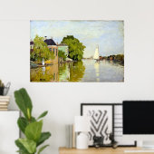 Poster Claude Monet Maisons sur l'Achterzaan (Bureau à domicile)