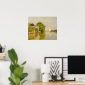 Poster Claude Monet - Maisons sur l'Achterzaan (Bureau à domicile)